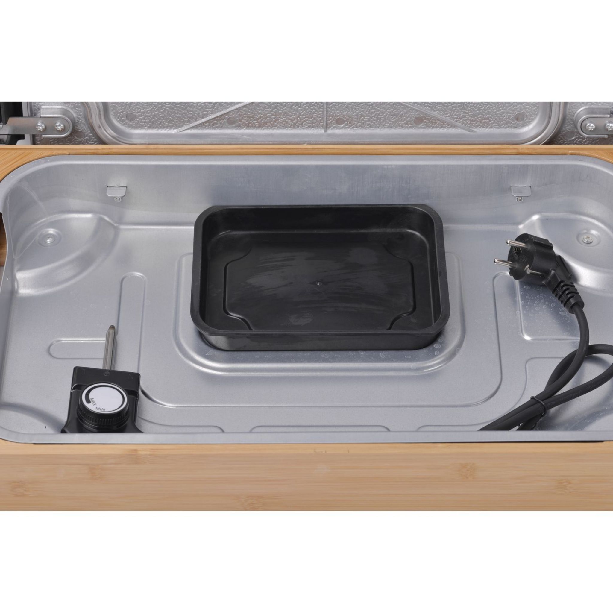 Voir la diapositive 5 : QILIVE Plancha électrique Q.5378 - Bois