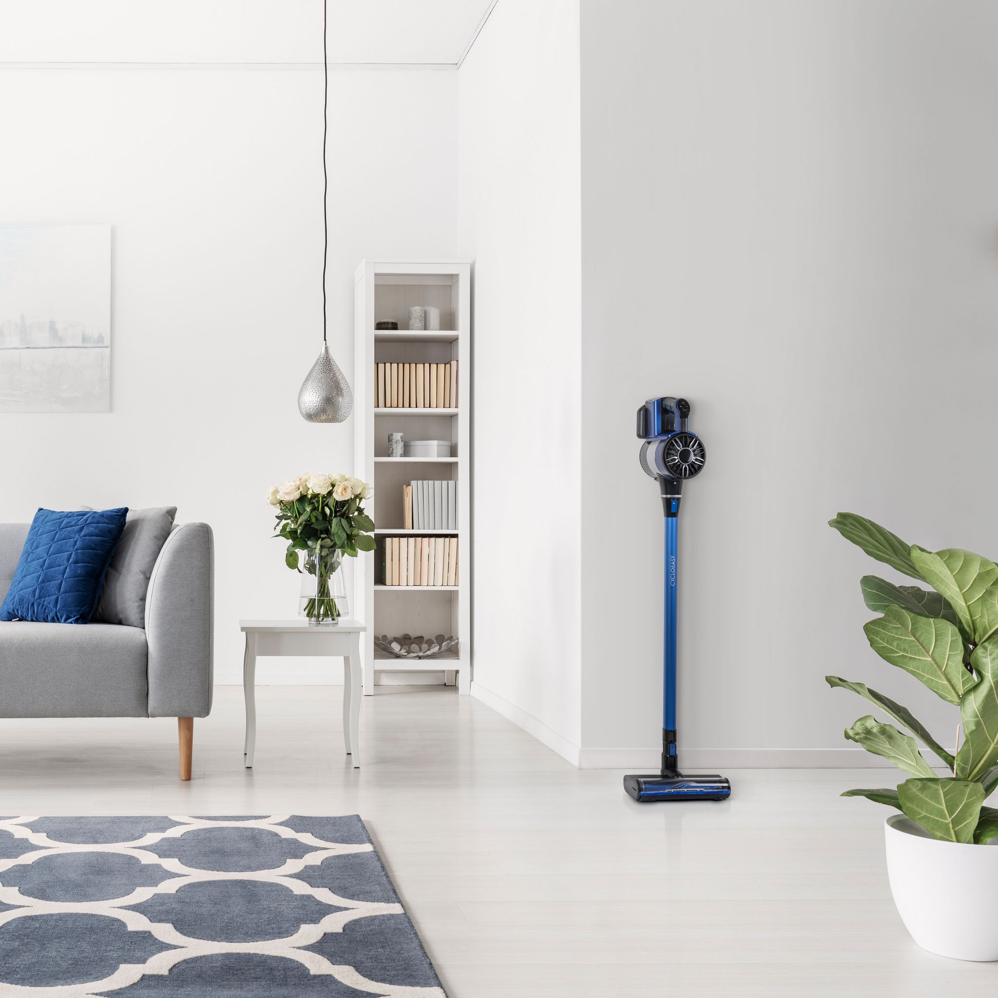 Voir la diapositive 2 : THOMSON Aspirateur balai THVC93120BL - Bleu