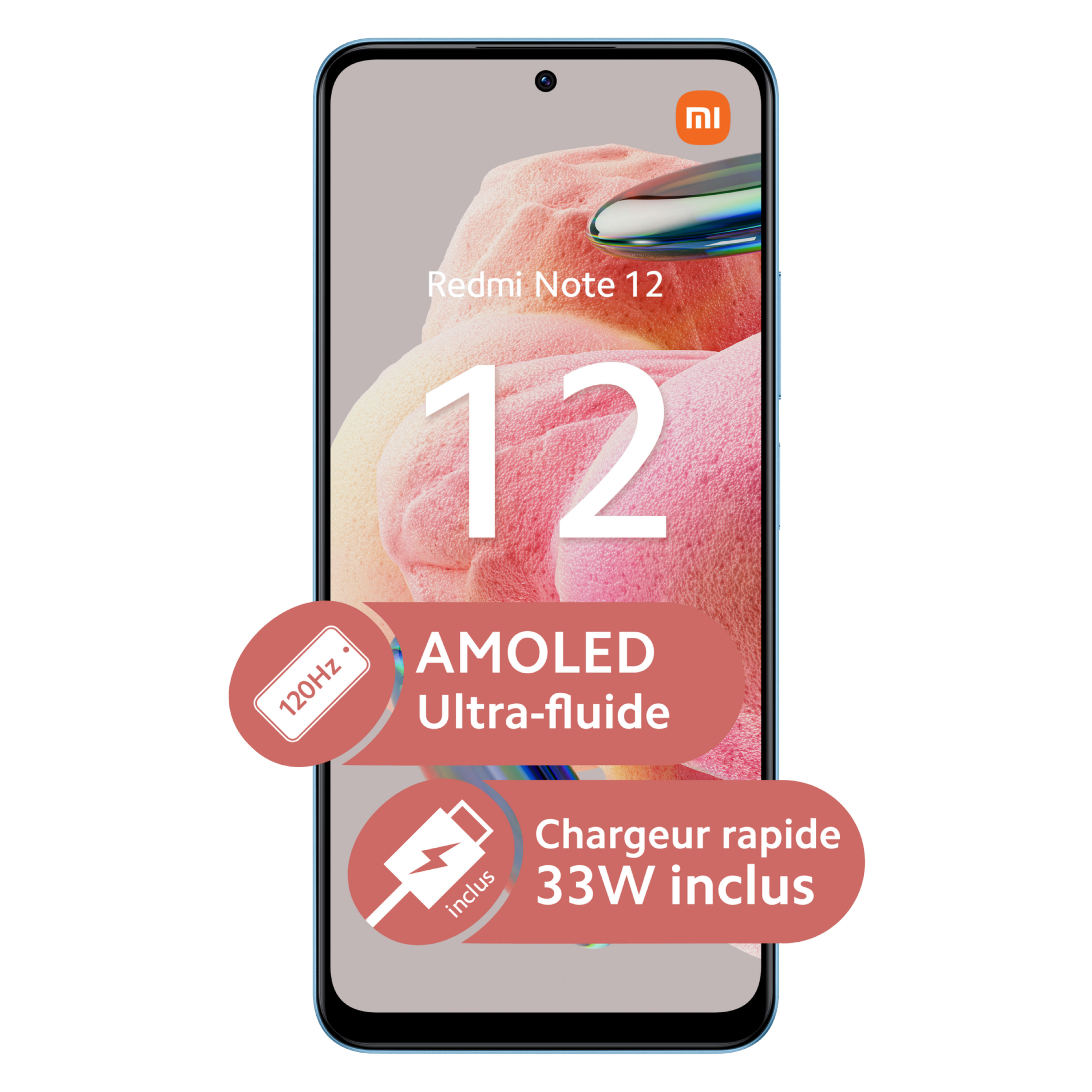 Voir la diapositive 2 : XIAOMI Redmi Note 12 128Go - Bleu