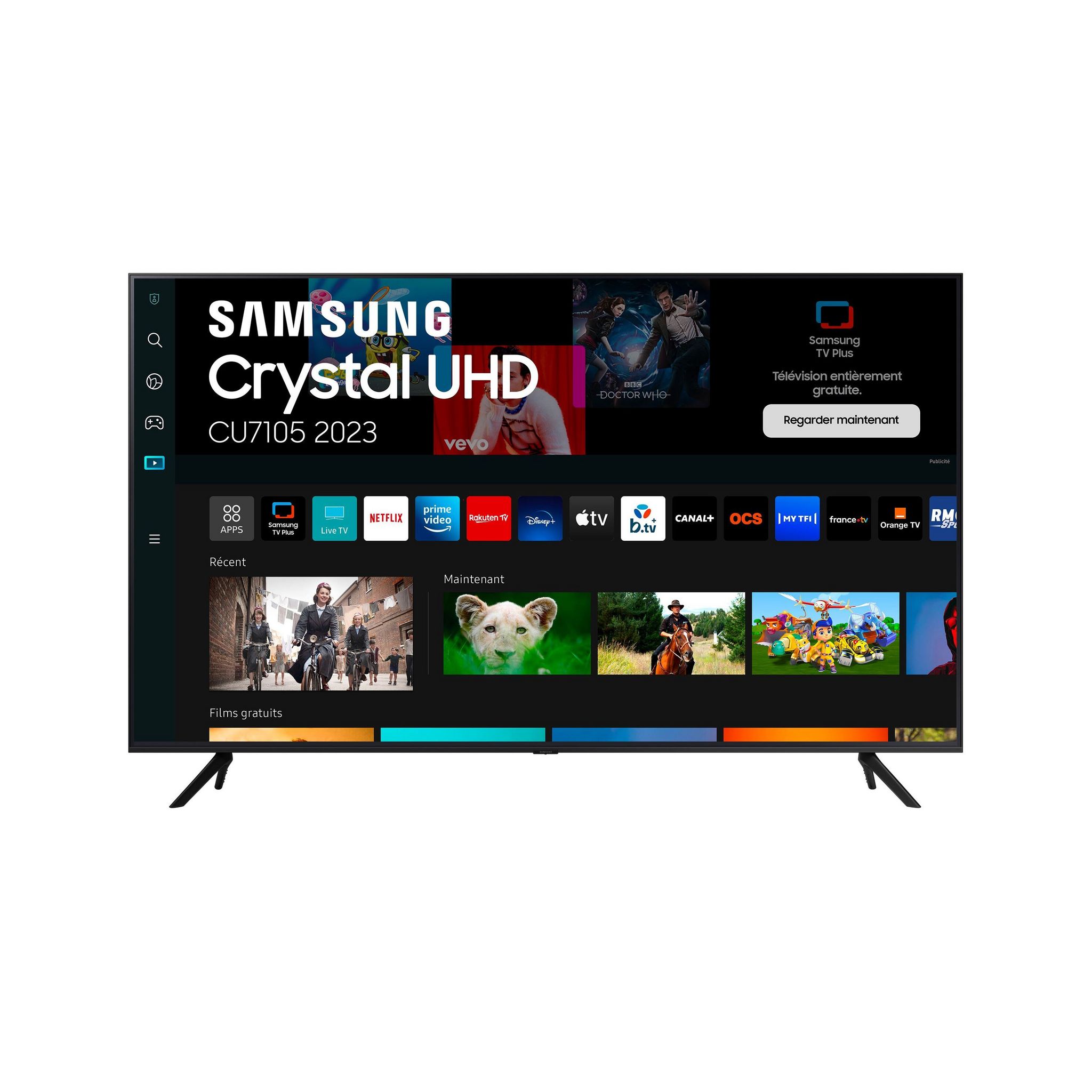 Voir la diapositive 1 : SAMSUNG TU75CU7105KXXC TV LED 4K Crystal UHD 189 cm Smart TV