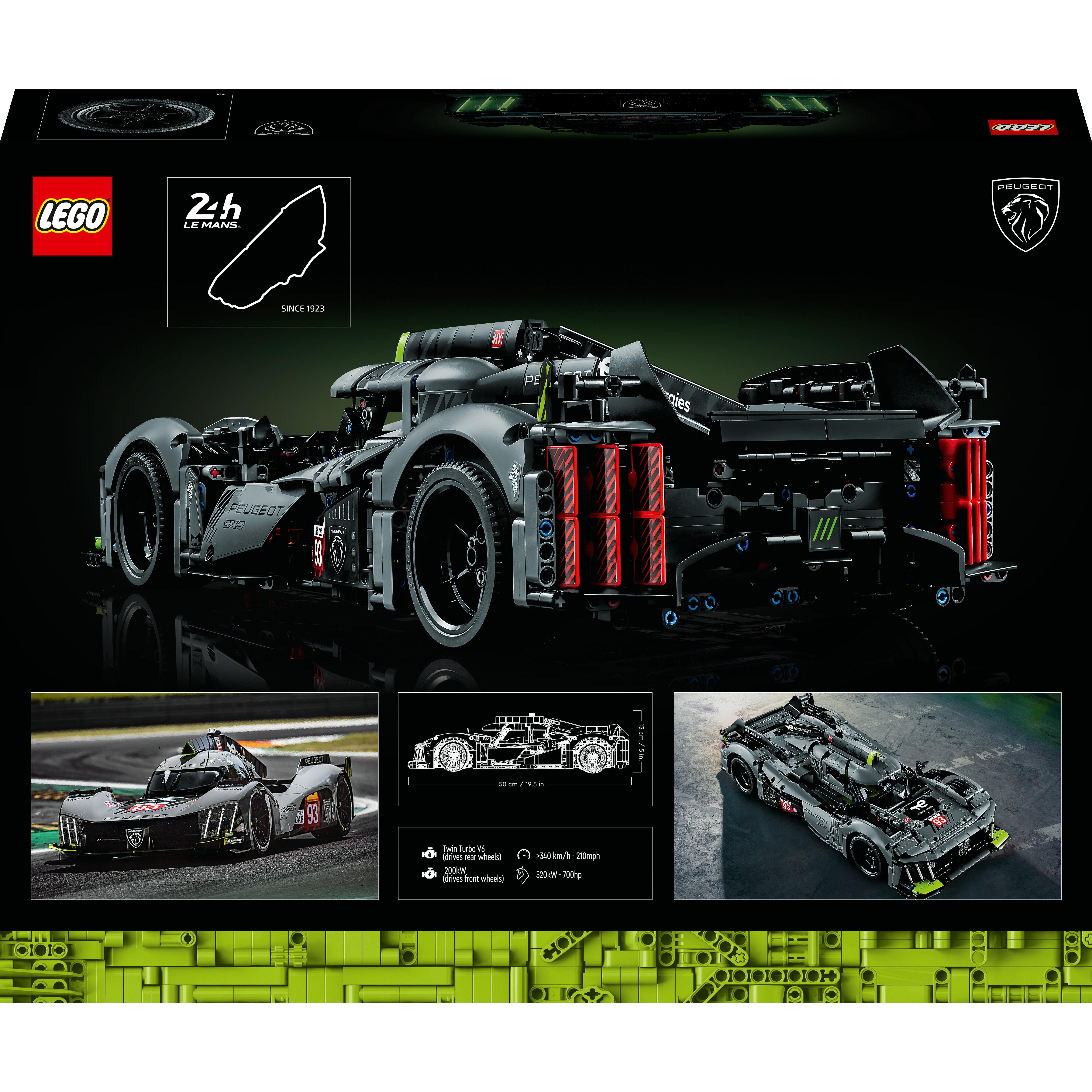 Voir la diapositive 8 : LEGO Technic 42156 - Peugeot 9x8 24H Le Mans Hybrid Hypercar