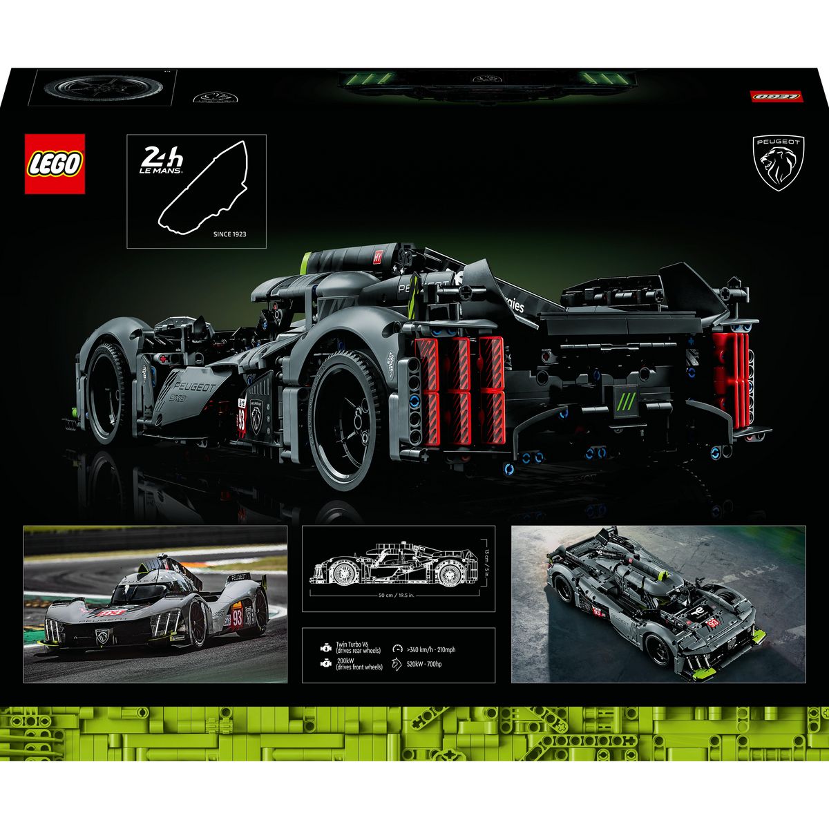 LEGO Technic 42156 - Peugeot 9x8 24H Le Mans Hybrid Hypercar