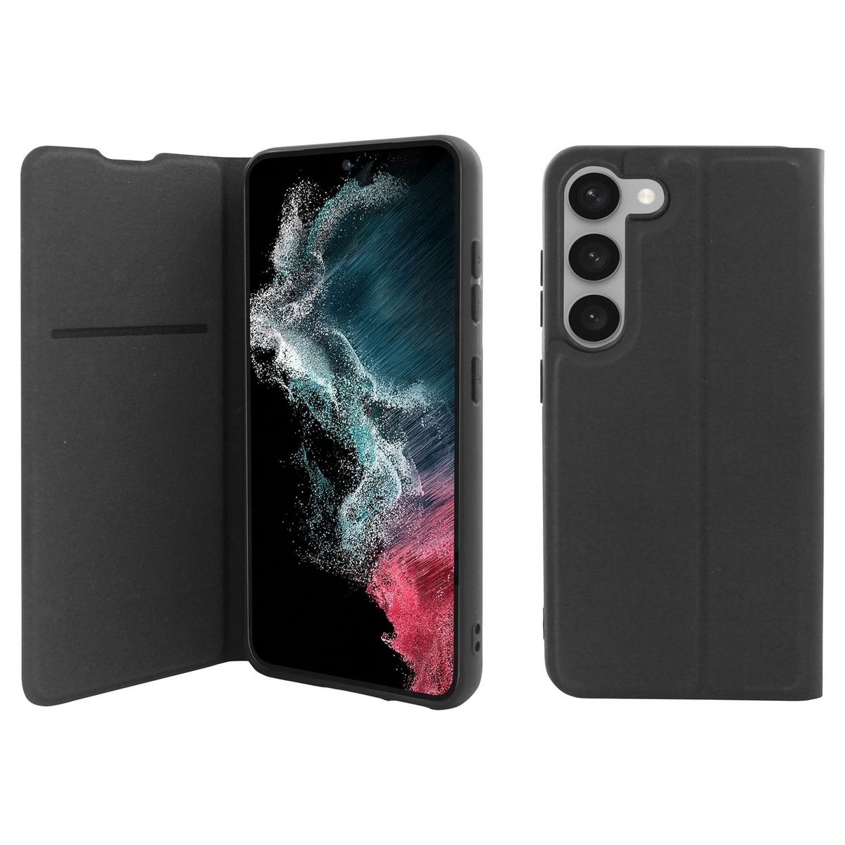 QILIVE Étui folio pour Xiaomi Redmi 12C - Noir