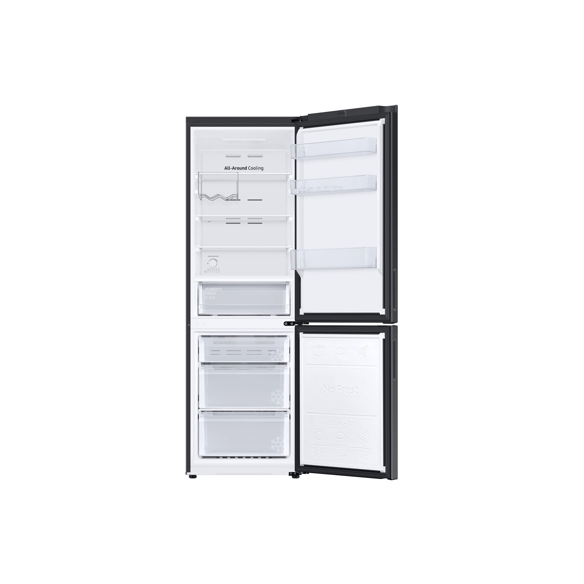 Voir la diapositive 3 : SAMSUNG Réfrigérateur combiné RB33B612FBN, 344 L, Froid ventilé No Frost, F