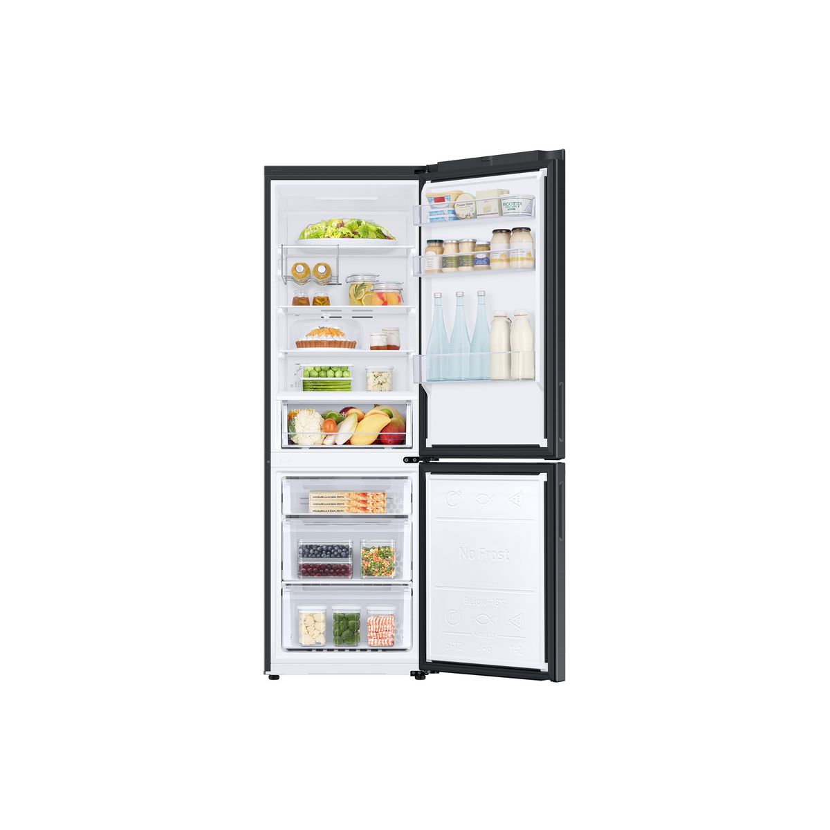 SAMSUNG Réfrigérateur combiné RB33B612FBN, 344 L, Froid ventilé No Frost, F