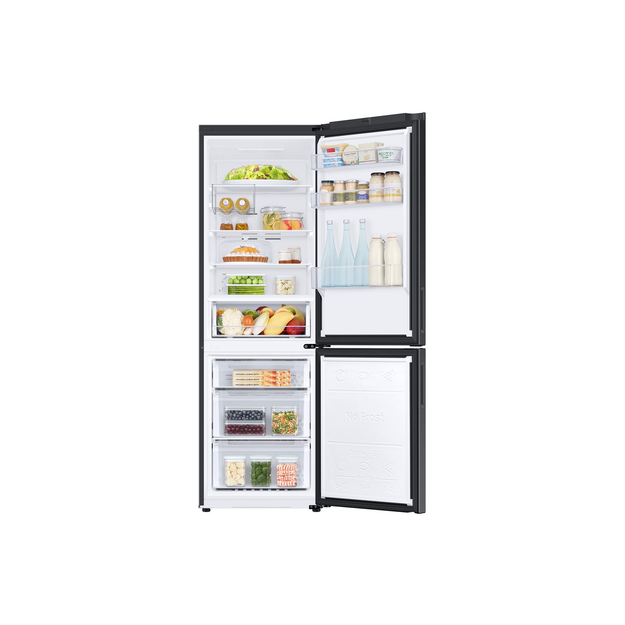 Voir la diapositive 4 : SAMSUNG Réfrigérateur combiné RB33B612FBN, 344 L, Froid ventilé No Frost, F