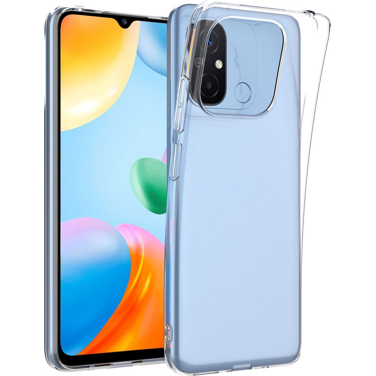 QILIVE Coque pour Xiaomi Redmi 12C - Transparente