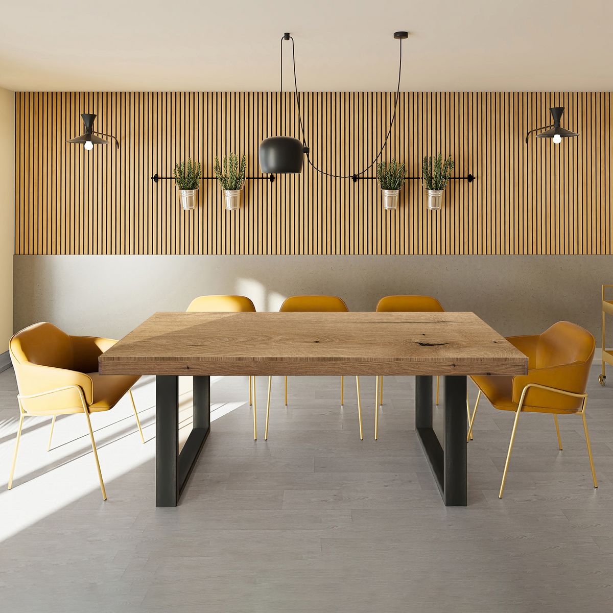 Table de séjour salle à manger fixe 200cm RIETI