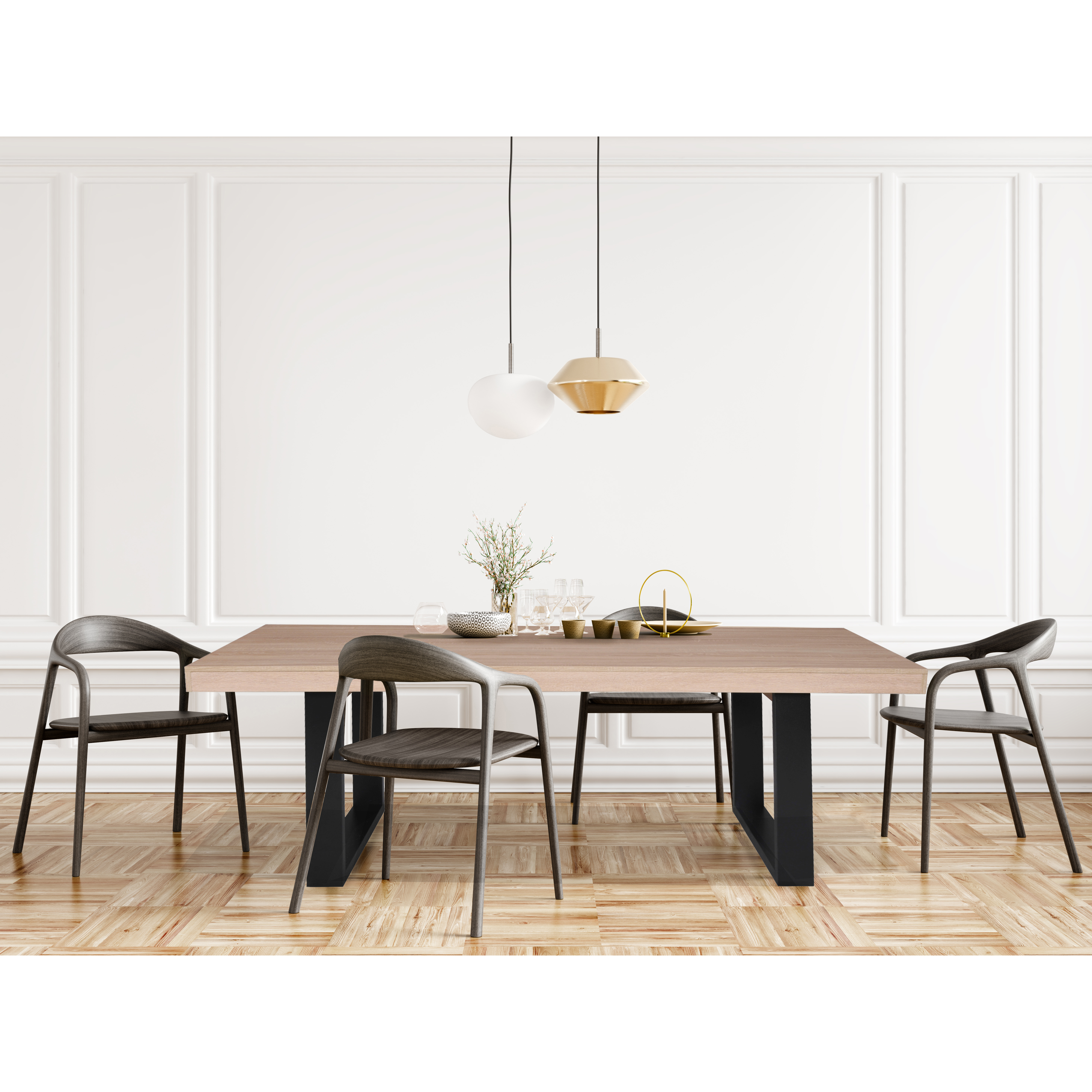 Voir la diapositive 2 : Table de séjour salle à manger fixe 200cm RIETI