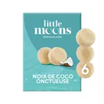 LITTLE MOONS Mochis à la crème glacée saveur noix de coco 6 pièces 192g