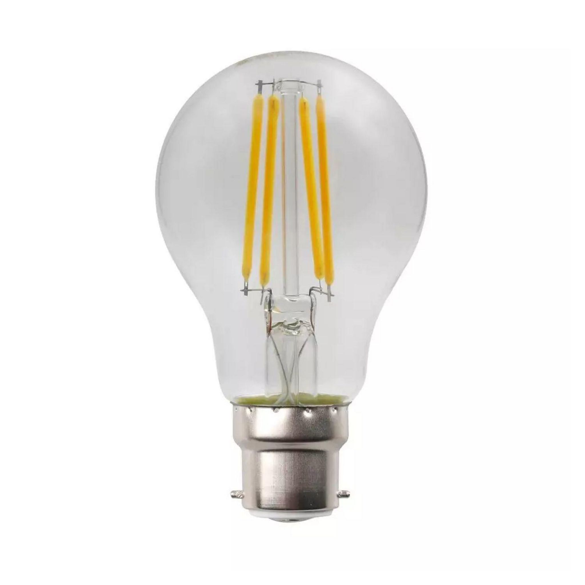 Voir la diapositive 2 : AUCHAN Ampoule LED B22 60W STD 806 Lumens - Blanc chaud