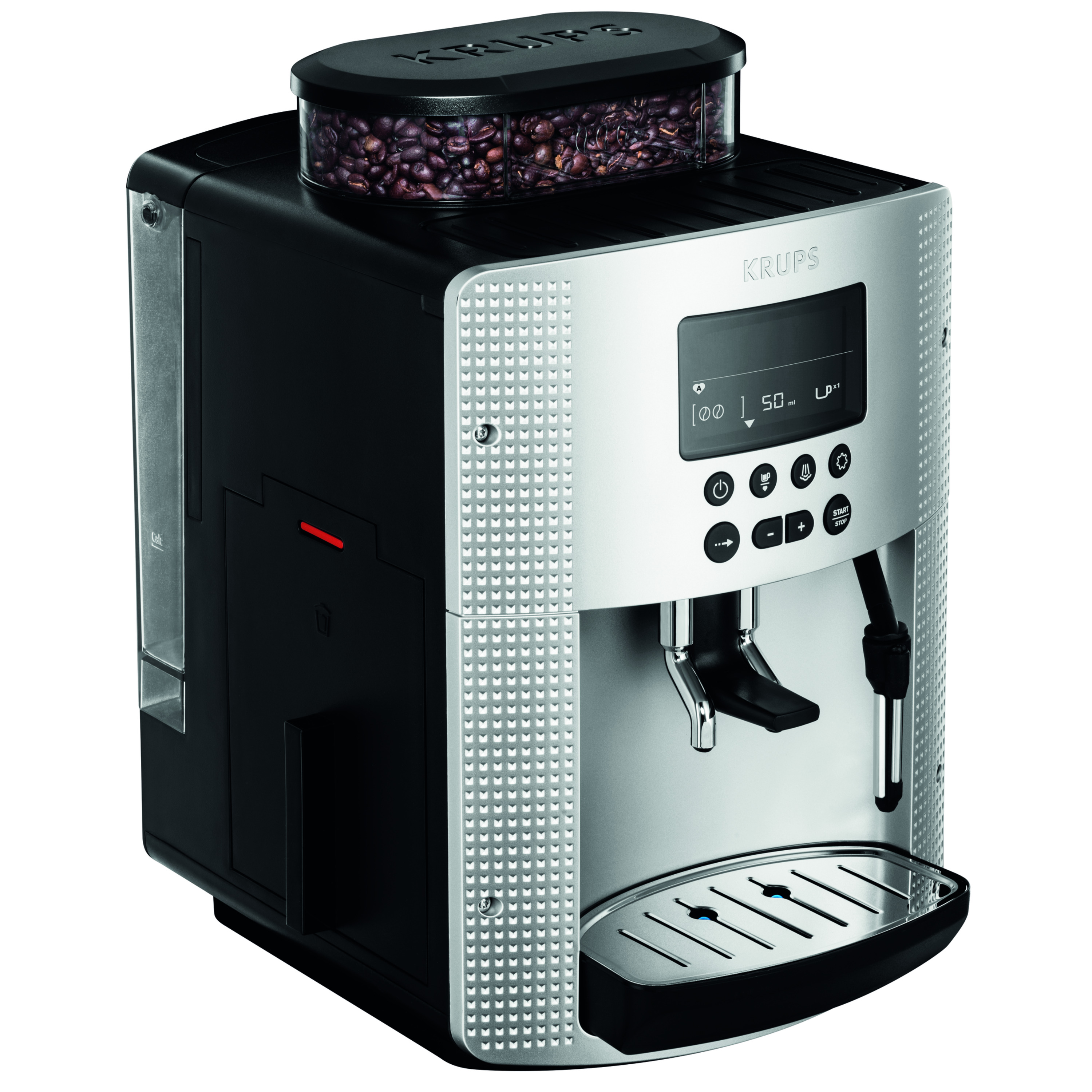 Voir la diapositive 4 : KRUPS Machine à café expresso avec broyeur EA815E70 - Gris