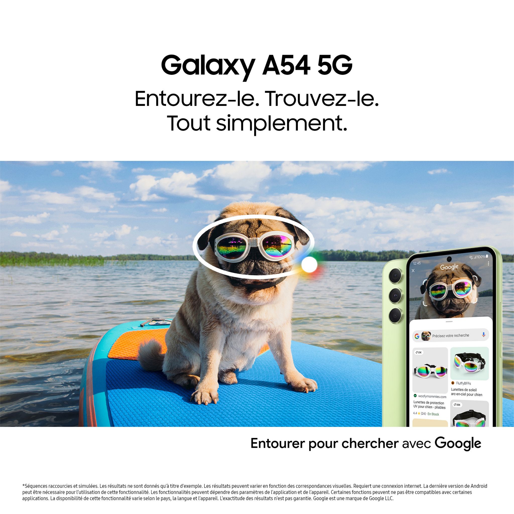 Voir la diapositive 2 : SAMSUNG Galaxy A54 5G 128Go - Lime