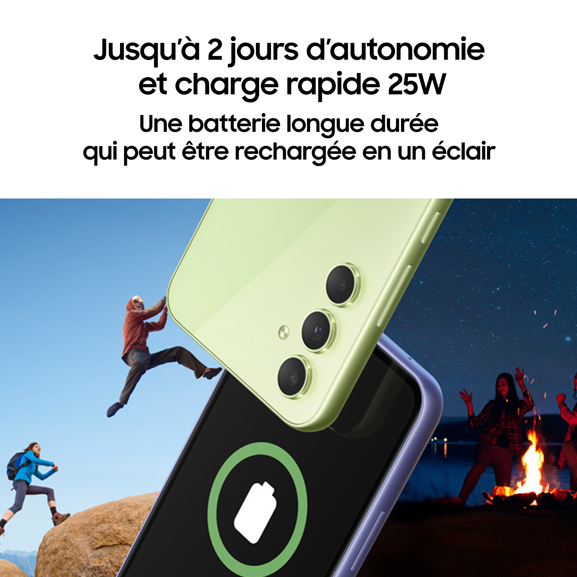Voir la diapositive 6 : SAMSUNG Galaxy A54 5G 128Go - Lime