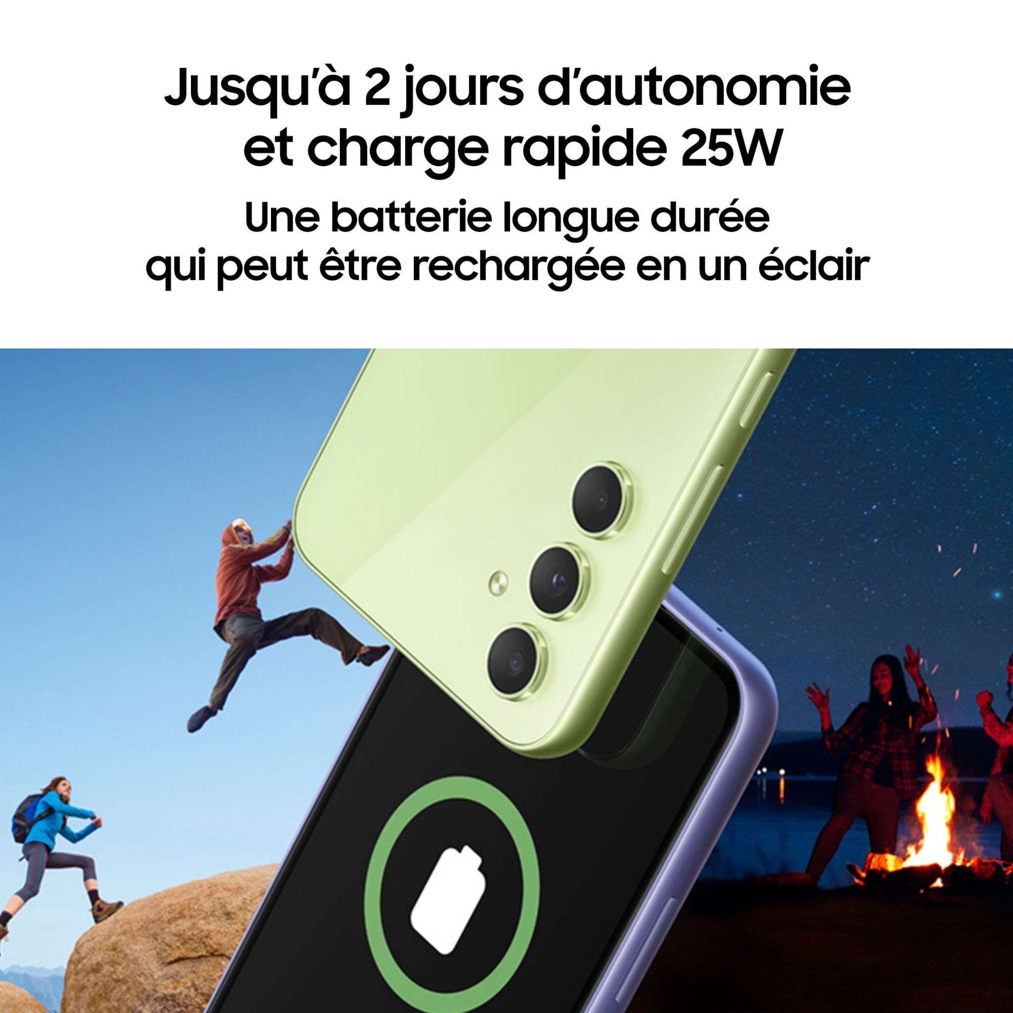 Voir la diapositive 6 : SAMSUNG Galaxy A54 5G 128Go - Lime