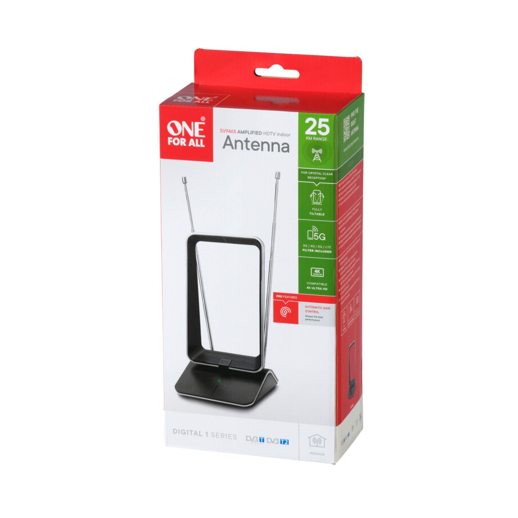 Voir la diapositive 6 : ONE FOR ALL Antenne intérieur amplifiée SV9465