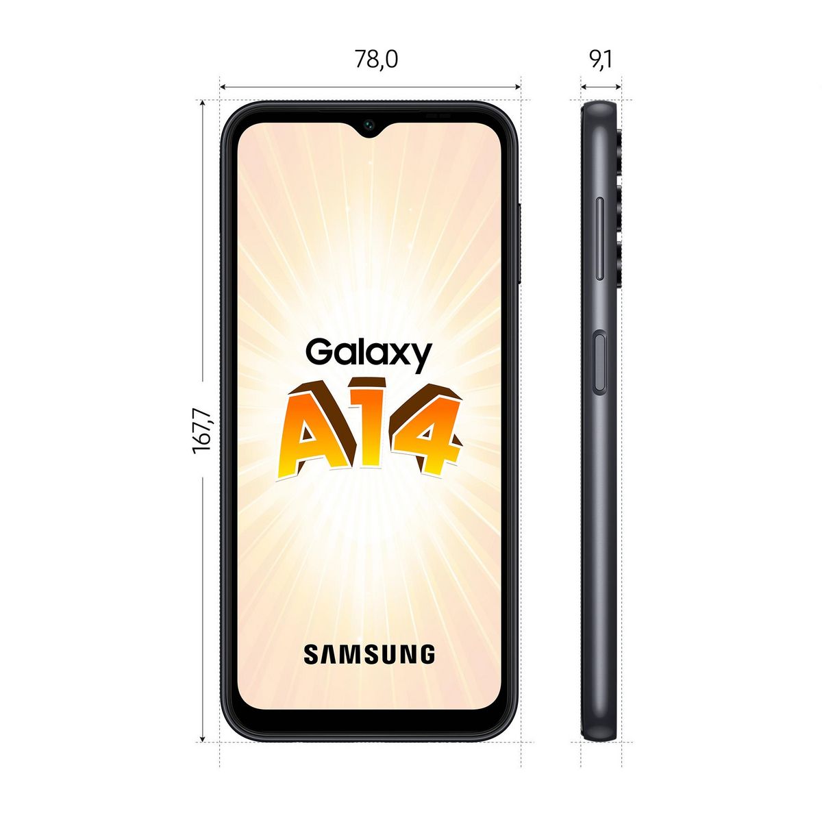 SAMSUNG Galaxy A14 4G 64Go - Noir