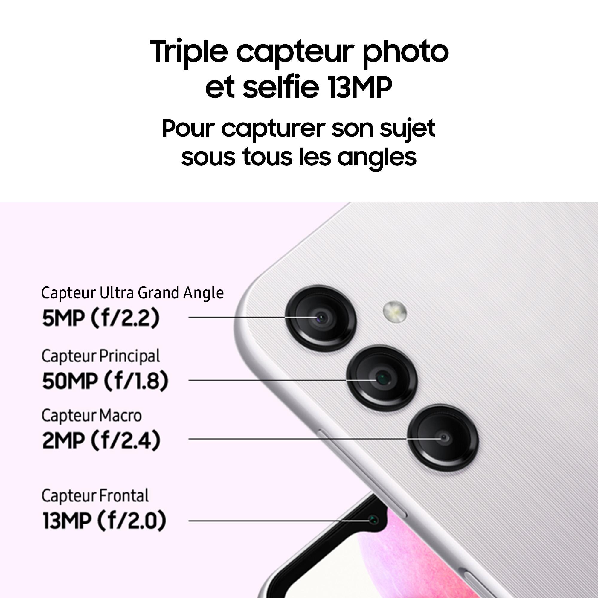 Voir la diapositive 6 : SAMSUNG Galaxy A14 4G 64Go - Noir