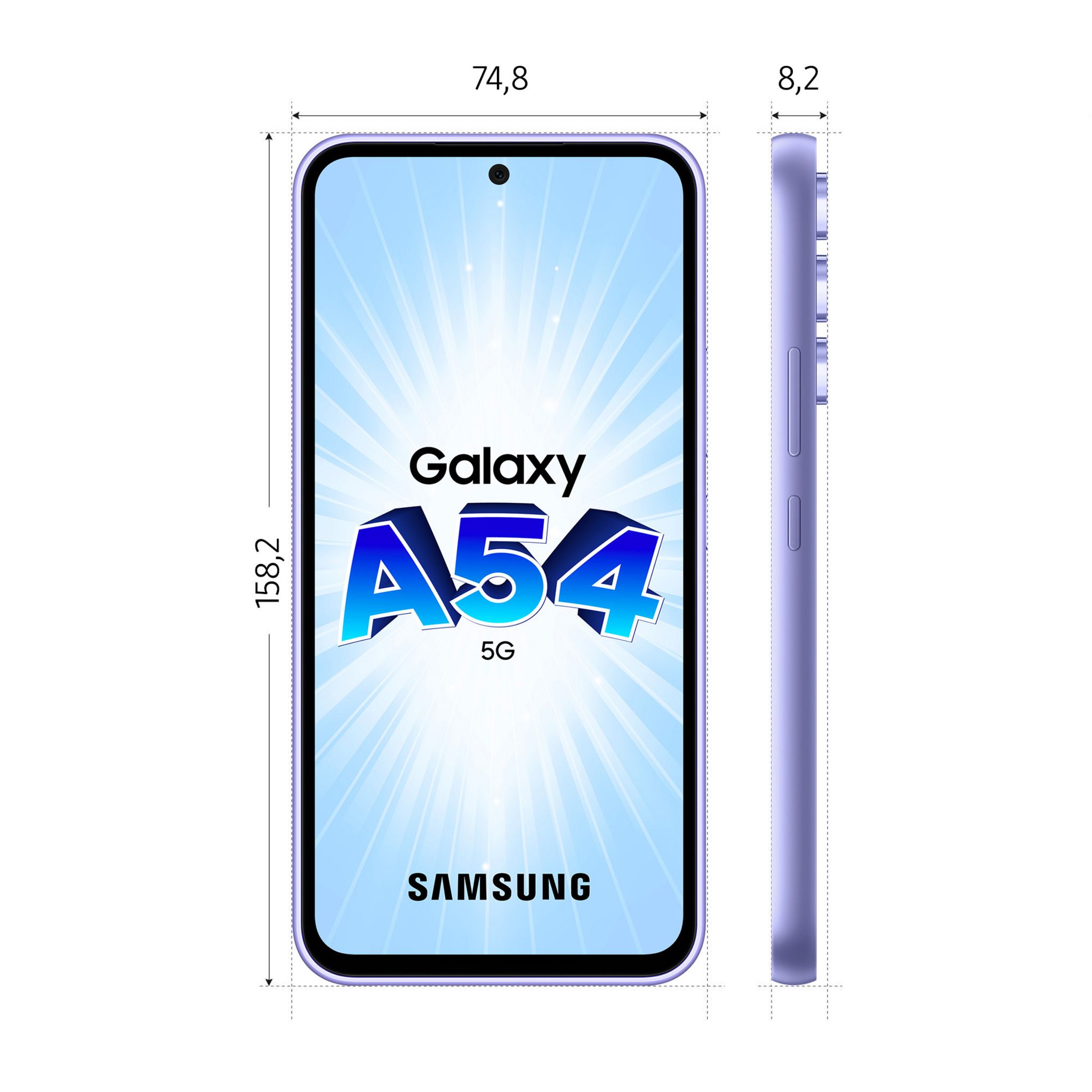 Voir la diapositive 11 : SAMSUNG Galaxy A54 5G 128Go - Lavande