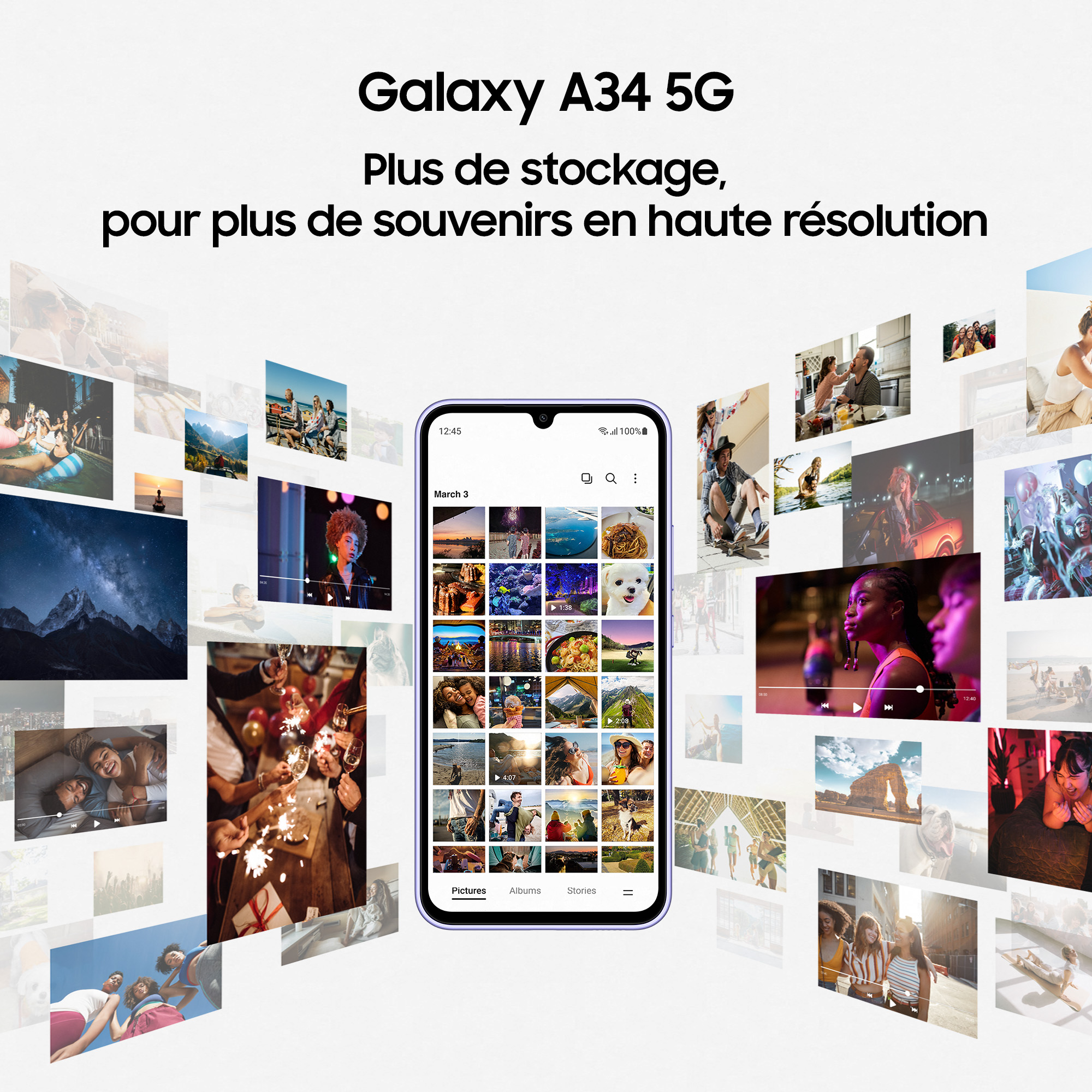 Voir la diapositive 10 : SAMSUNG Galaxy A34 5G 128Go - Lime