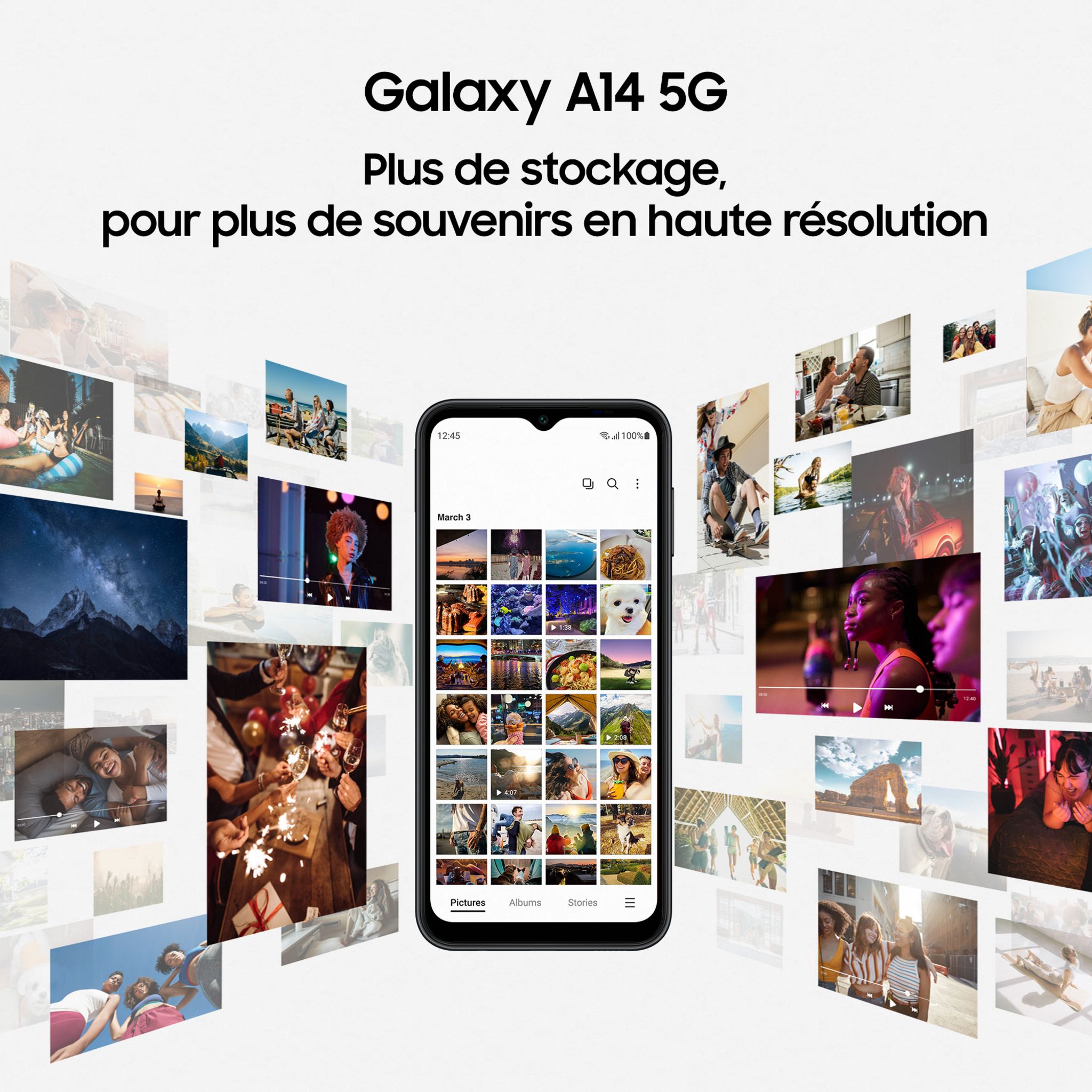 Voir la diapositive 8 : SAMSUNG Galaxy A14 5G 128Go - Noir