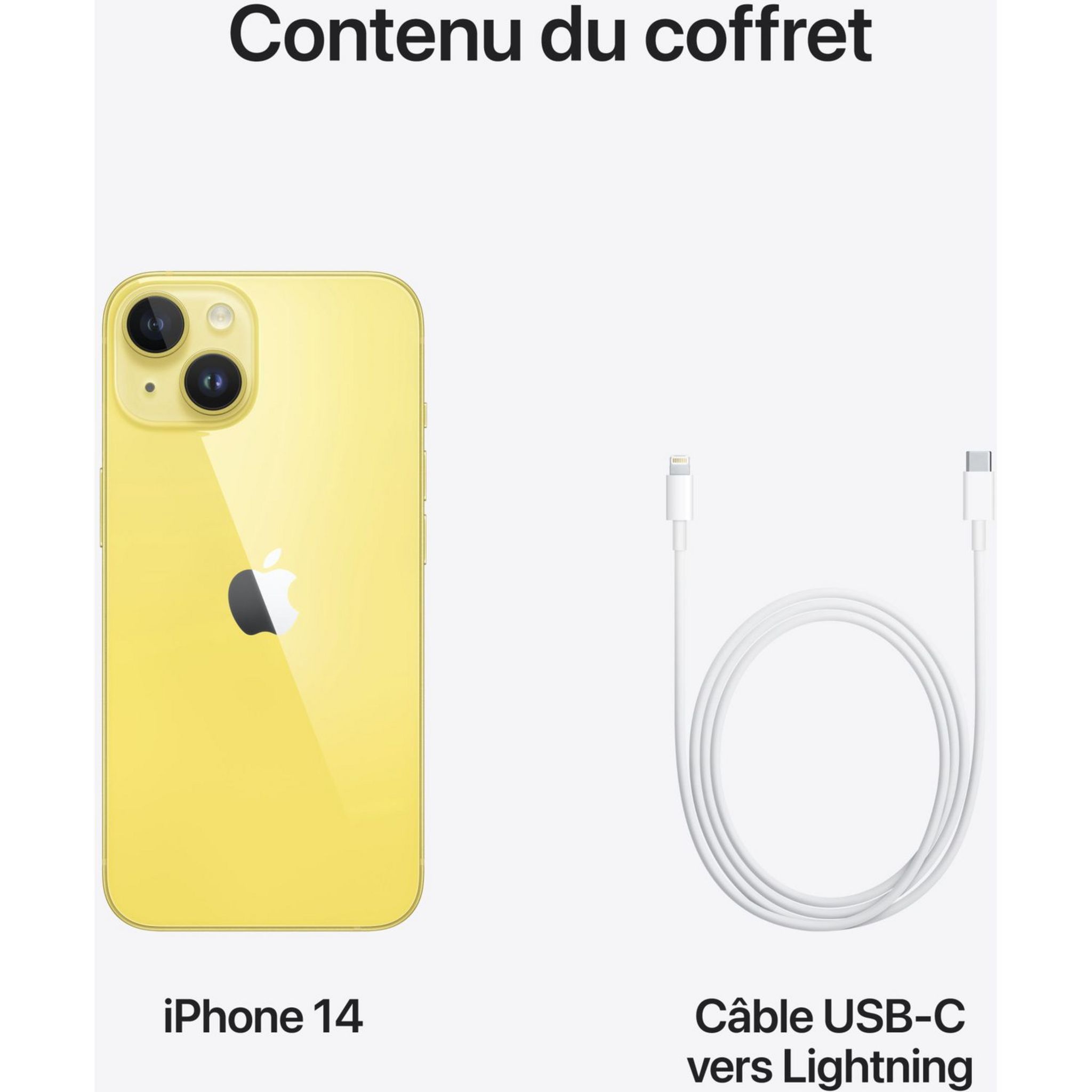 Voir la diapositive 6 : APPLE iPhone 14 512Go - Jaune