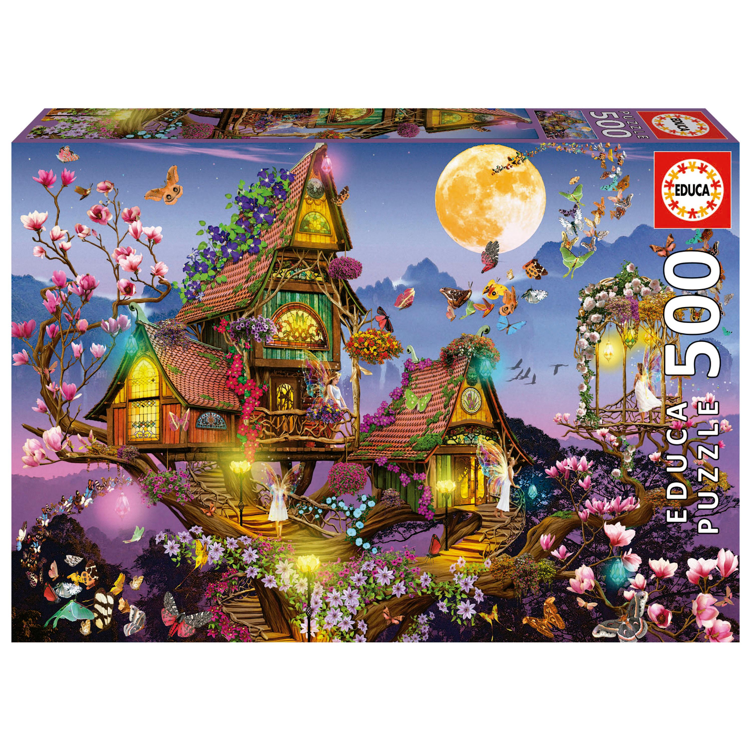 EDUCA Puzzle 500 pièces Maison de fée