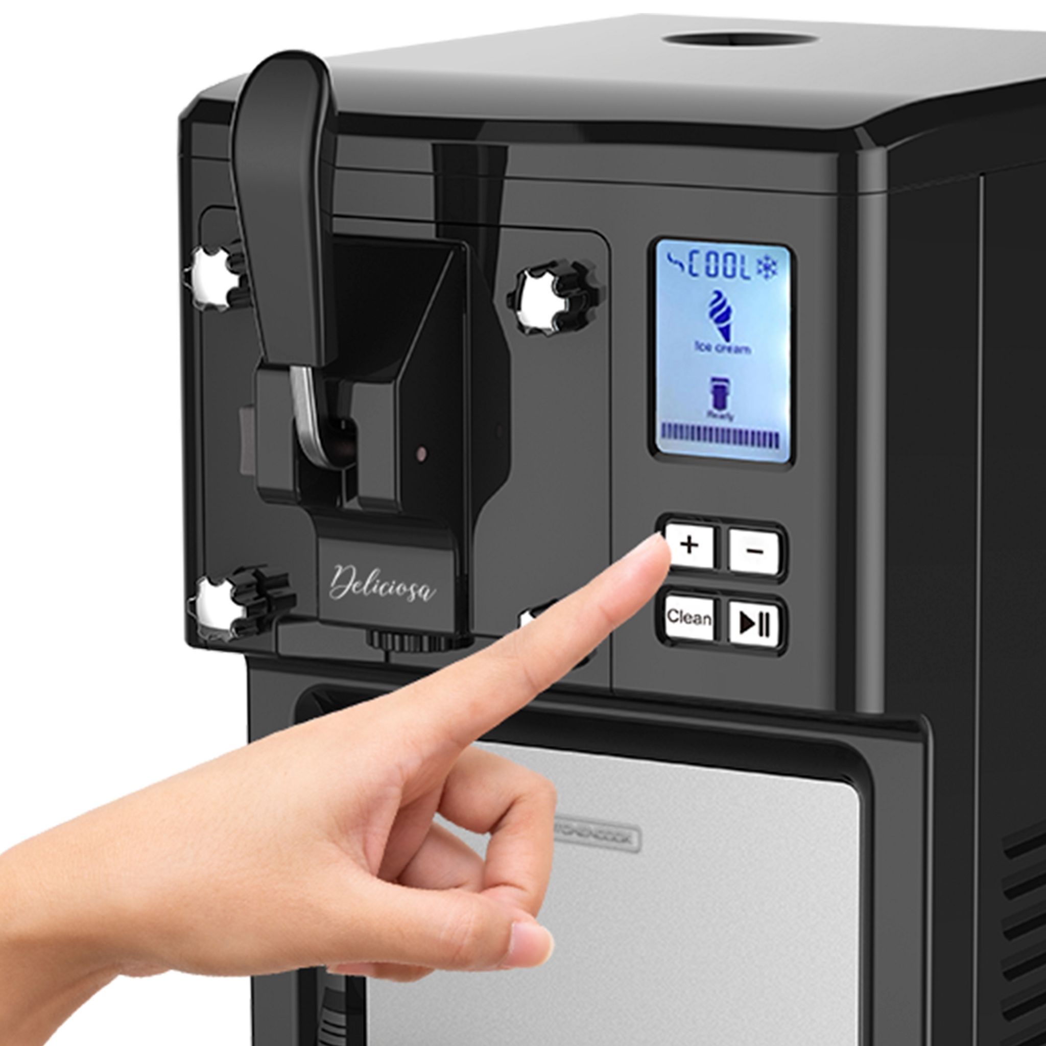 Voir la diapositive 3 : KITCHENCOOK Machine à glace italienne DELICIOSA - Noir