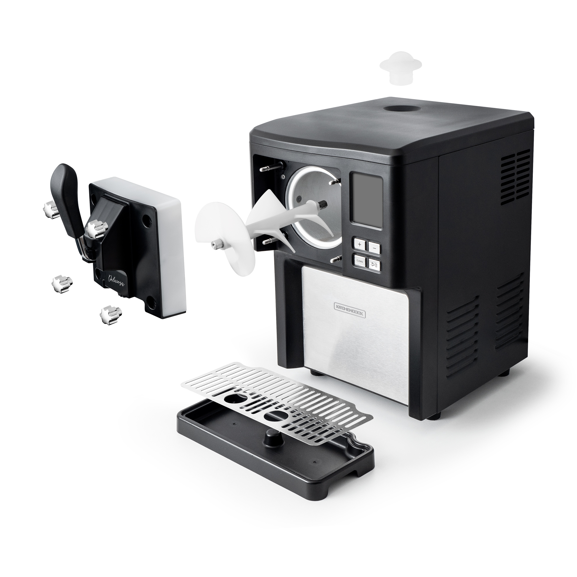 Voir la diapositive 7 : KITCHENCOOK Machine à glace italienne DELICIOSA - Noir