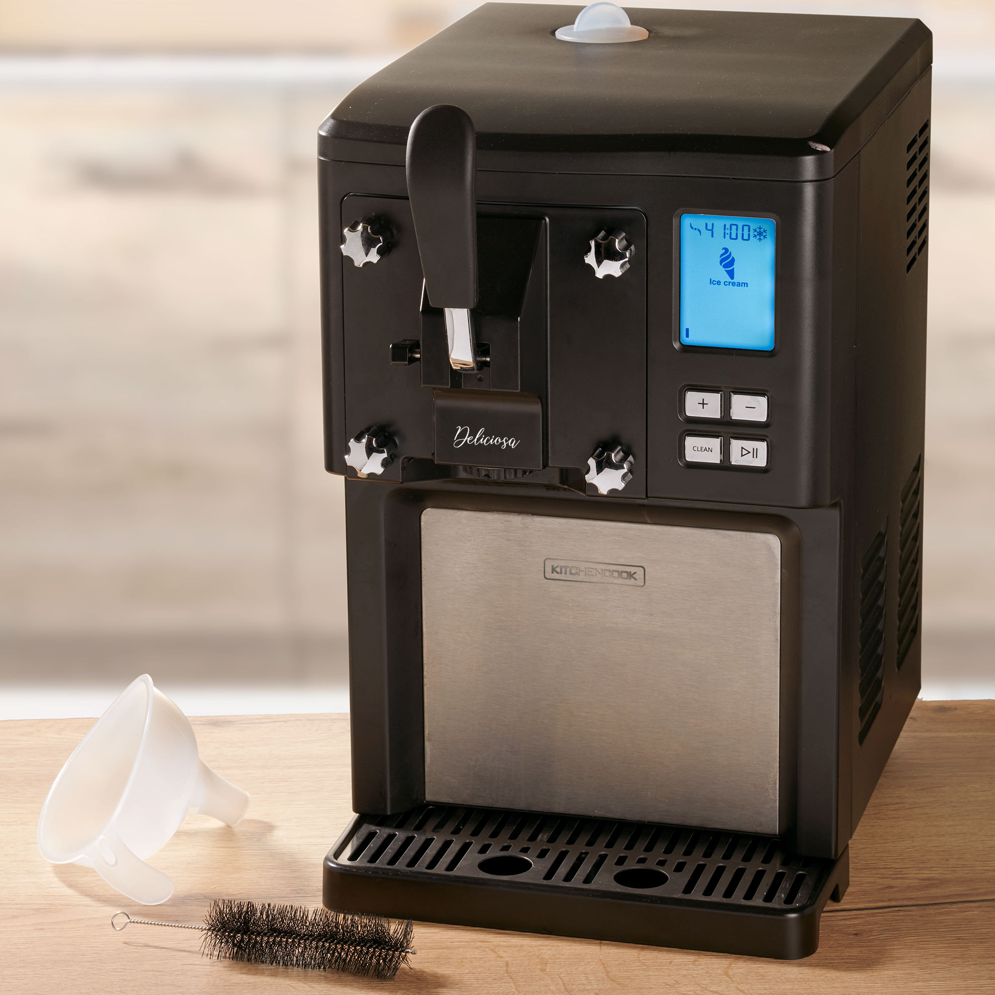 Voir la diapositive 9 : KITCHENCOOK Machine à glace italienne DELICIOSA - Noir