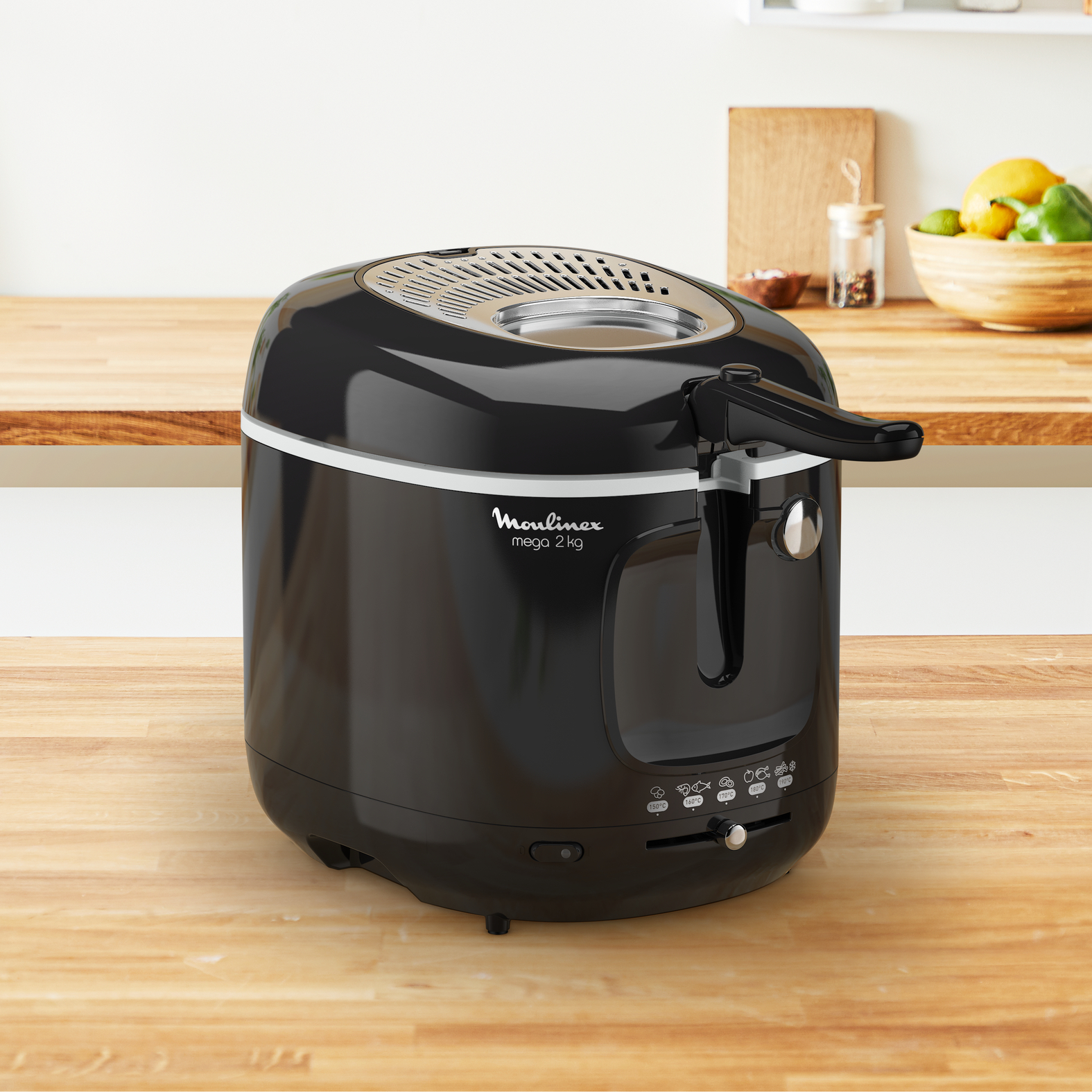 Voir la diapositive 6 : MOULINEX Friteuse électrique AM480870 - Noir