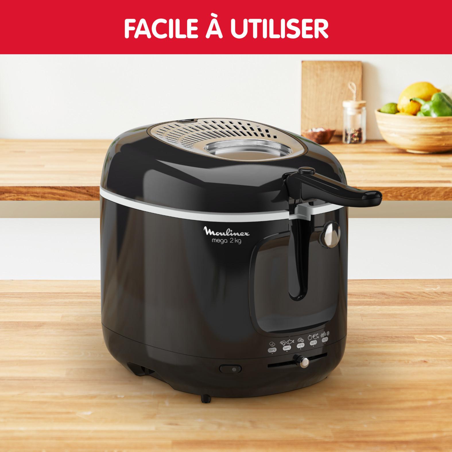 Voir la diapositive 3 : MOULINEX Friteuse électrique AM480870 - Noir