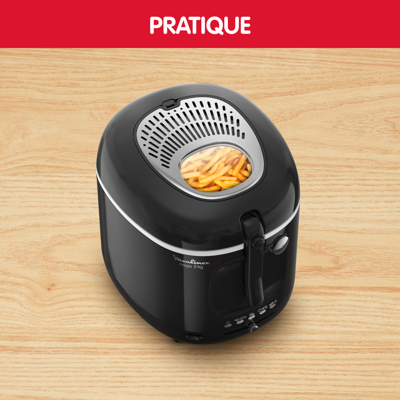 Voir la diapositive 11 : MOULINEX Friteuse électrique AM480870 - Noir