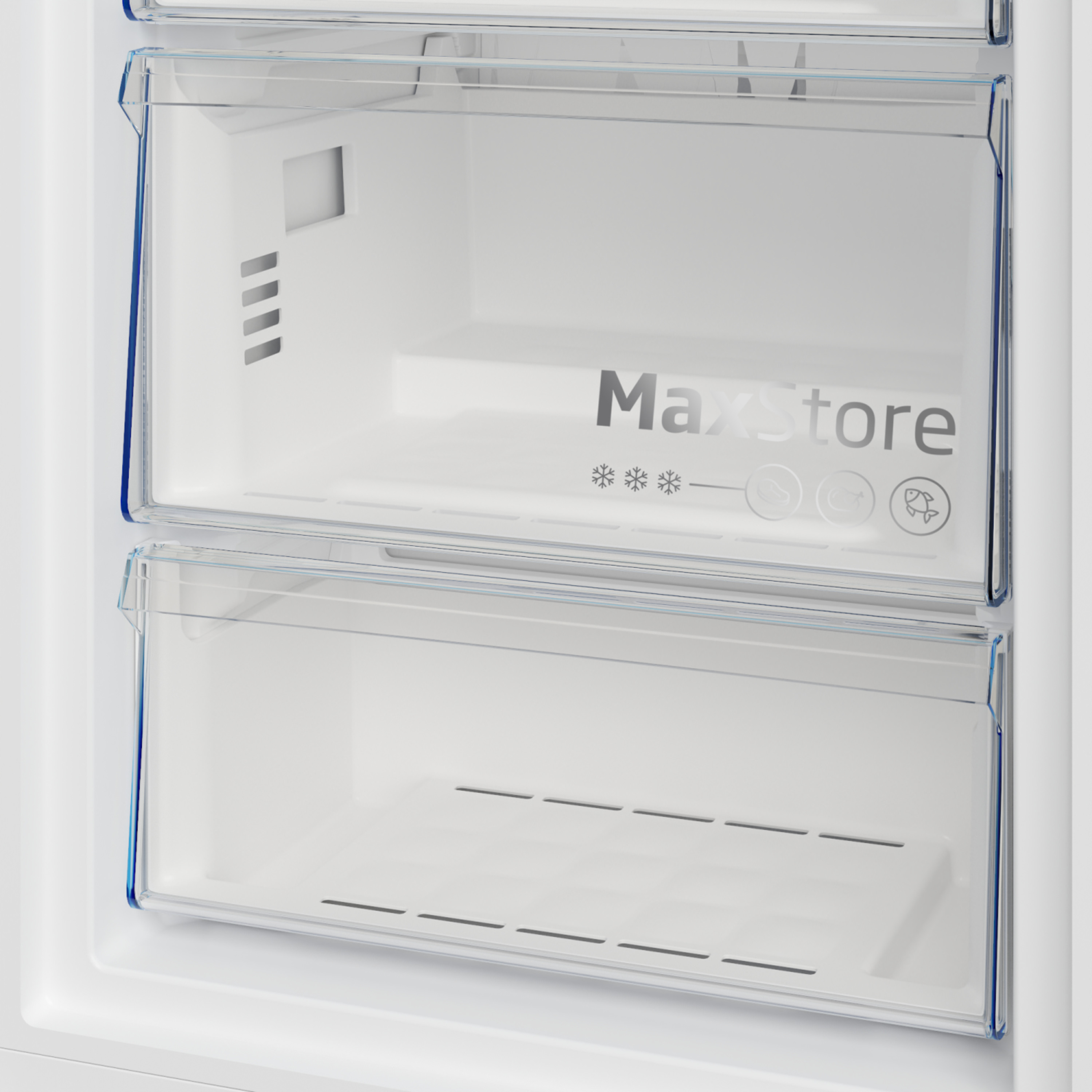 Voir la diapositive 6 : BEKO Congélateur armoire B3RMFNE314W, 286 L, Froid ventilé, E