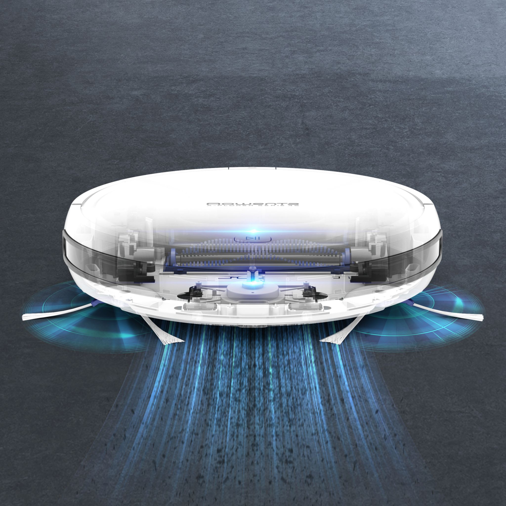 Voir la diapositive 4 : ROWENTA Aspirateur robot connecté A7-YY5181FE - Blanc