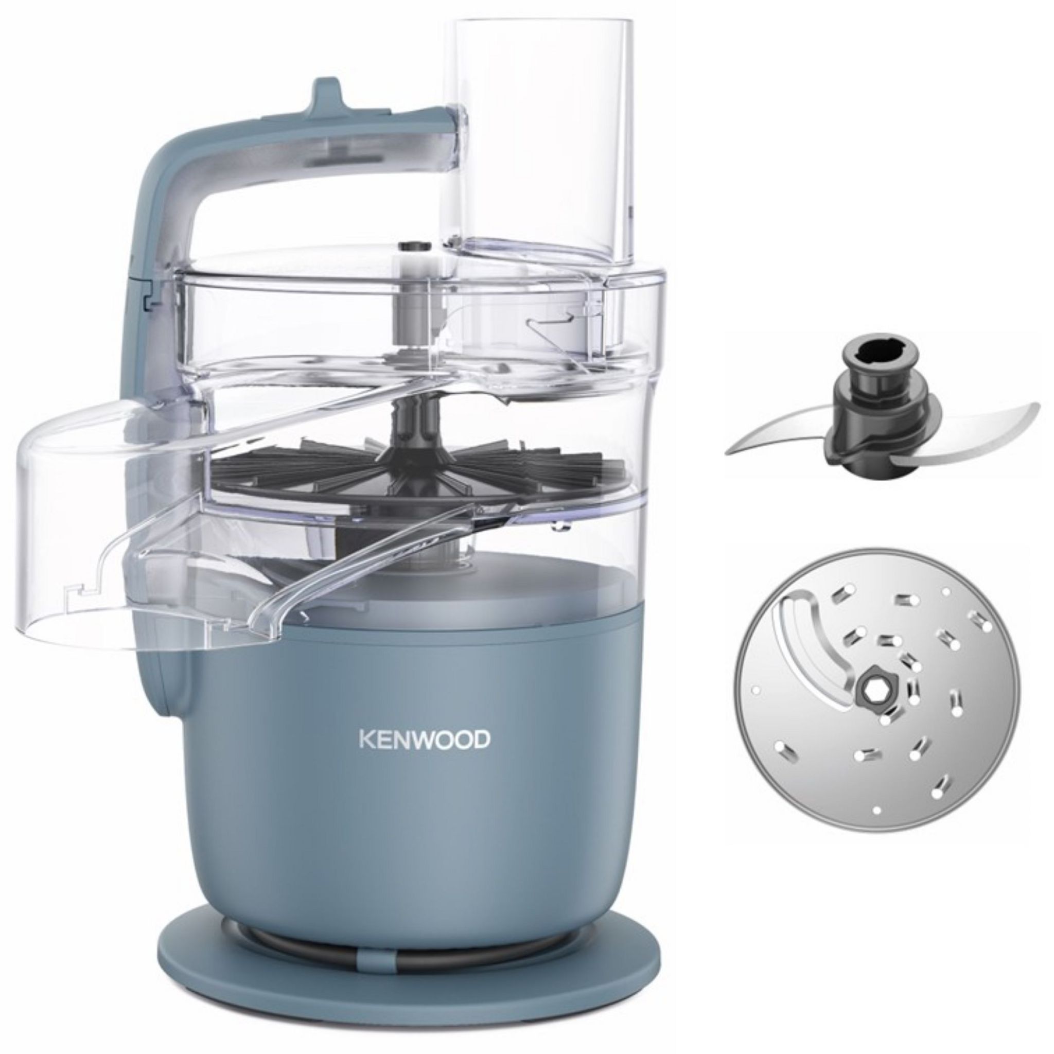 Voir la diapositive 3 : KENWOOD Robot multifonction avec hachoir MultiPro Go FDP22.130GY - Gris perle