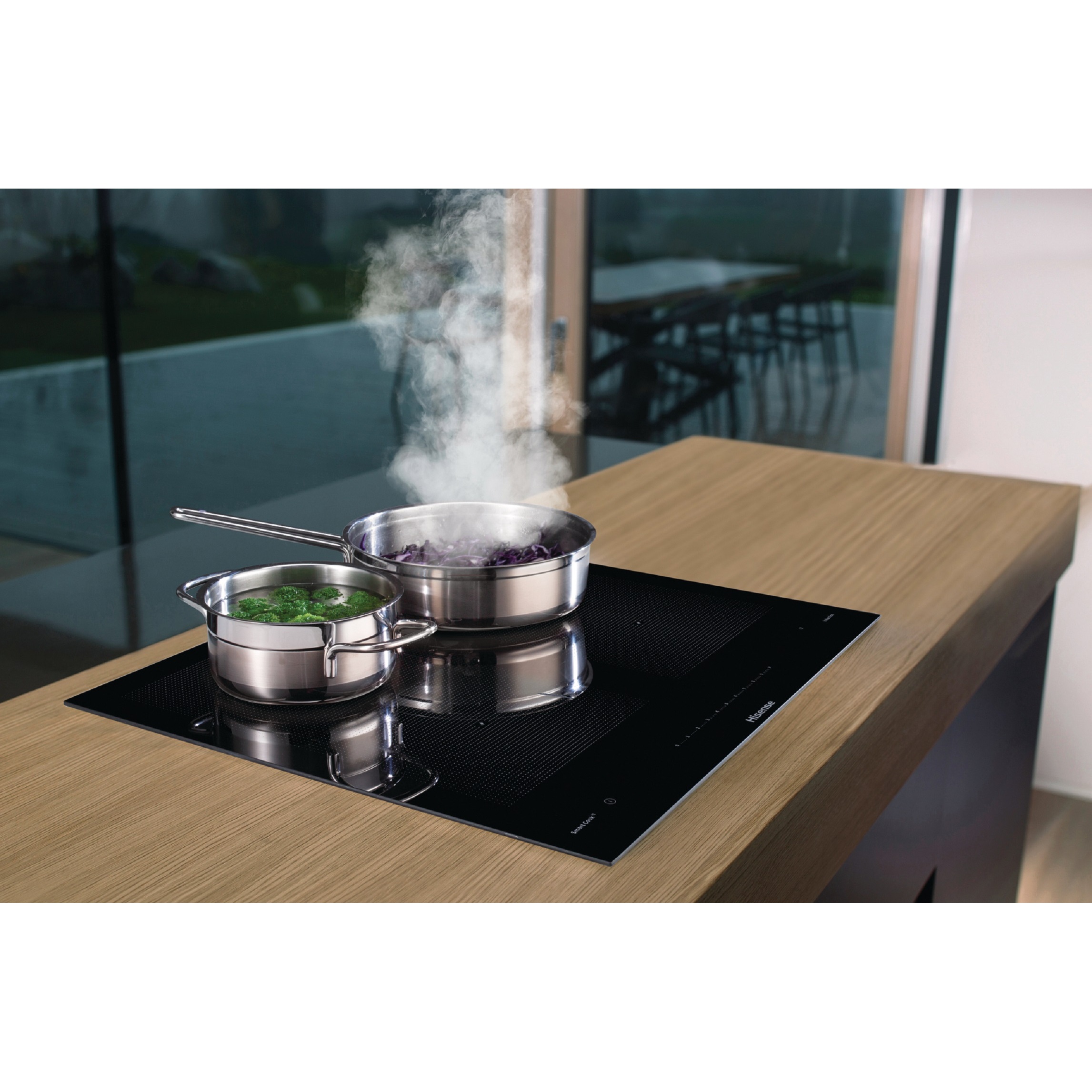 Voir la diapositive 3 : HISENSE Table de cuisson  à induction I6456CB, 59.5 cm, 4 foyers