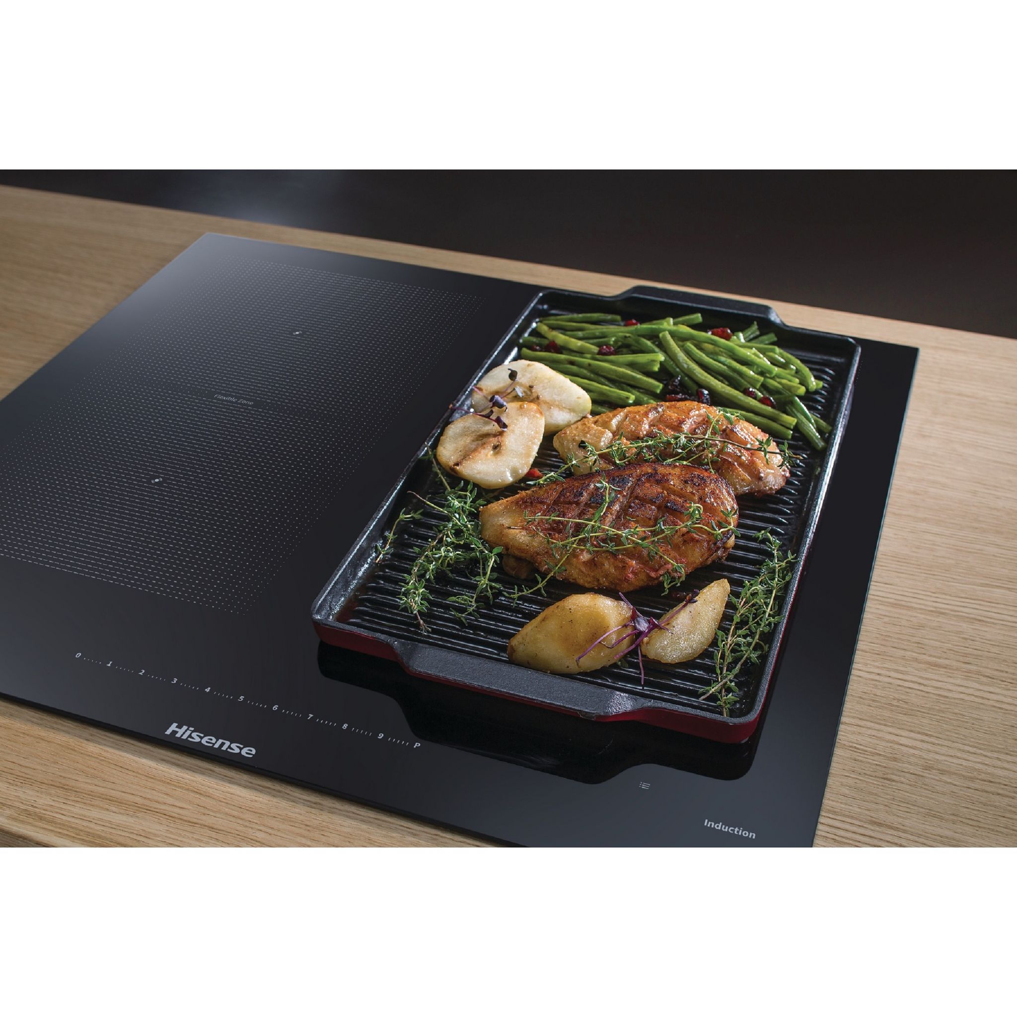 Voir la diapositive 4 : HISENSE Table de cuisson  à induction I6456CB, 59.5 cm, 4 foyers