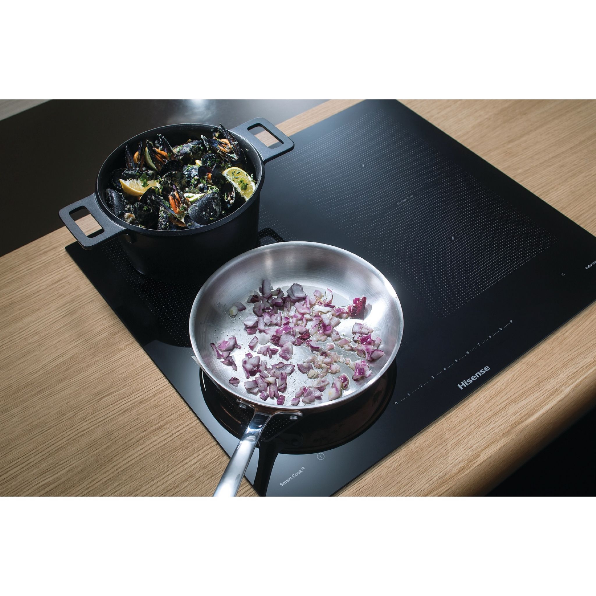 Voir la diapositive 6 : HISENSE Table de cuisson  à induction I6456CB, 59.5 cm, 4 foyers