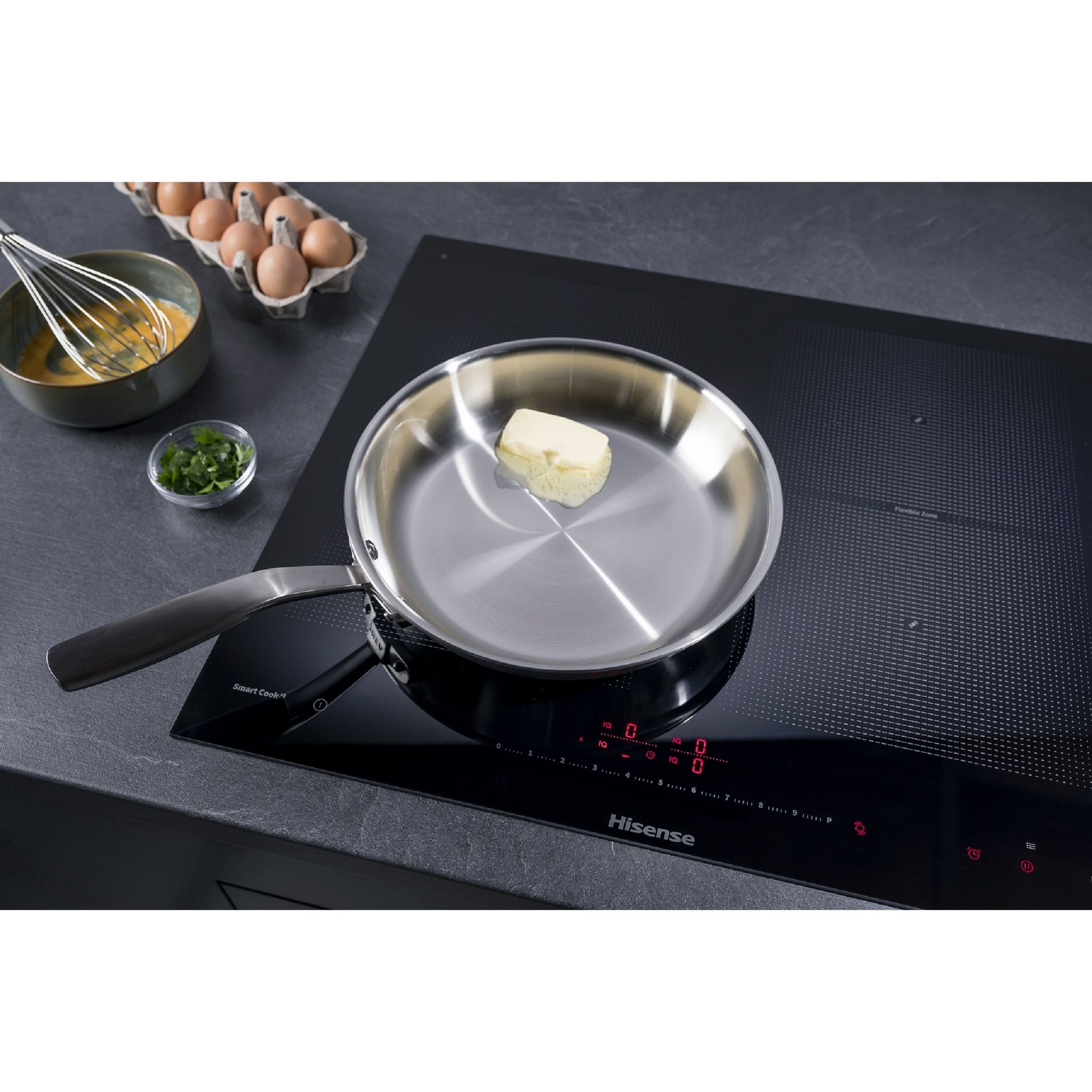 Voir la diapositive 7 : HISENSE Table de cuisson  à induction I6456CB, 59.5 cm, 4 foyers