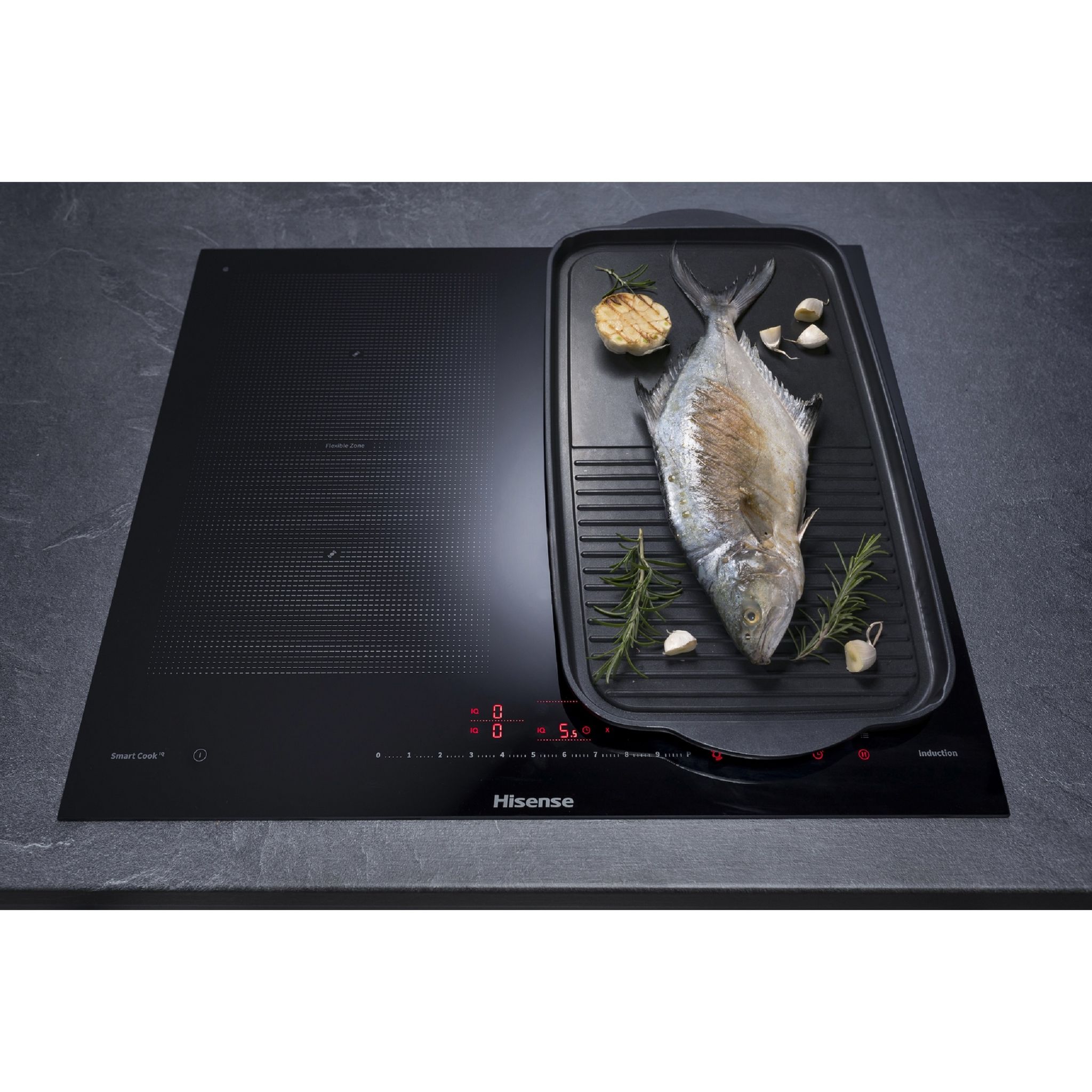 Voir la diapositive 9 : HISENSE Table de cuisson  à induction I6456CB, 59.5 cm, 4 foyers