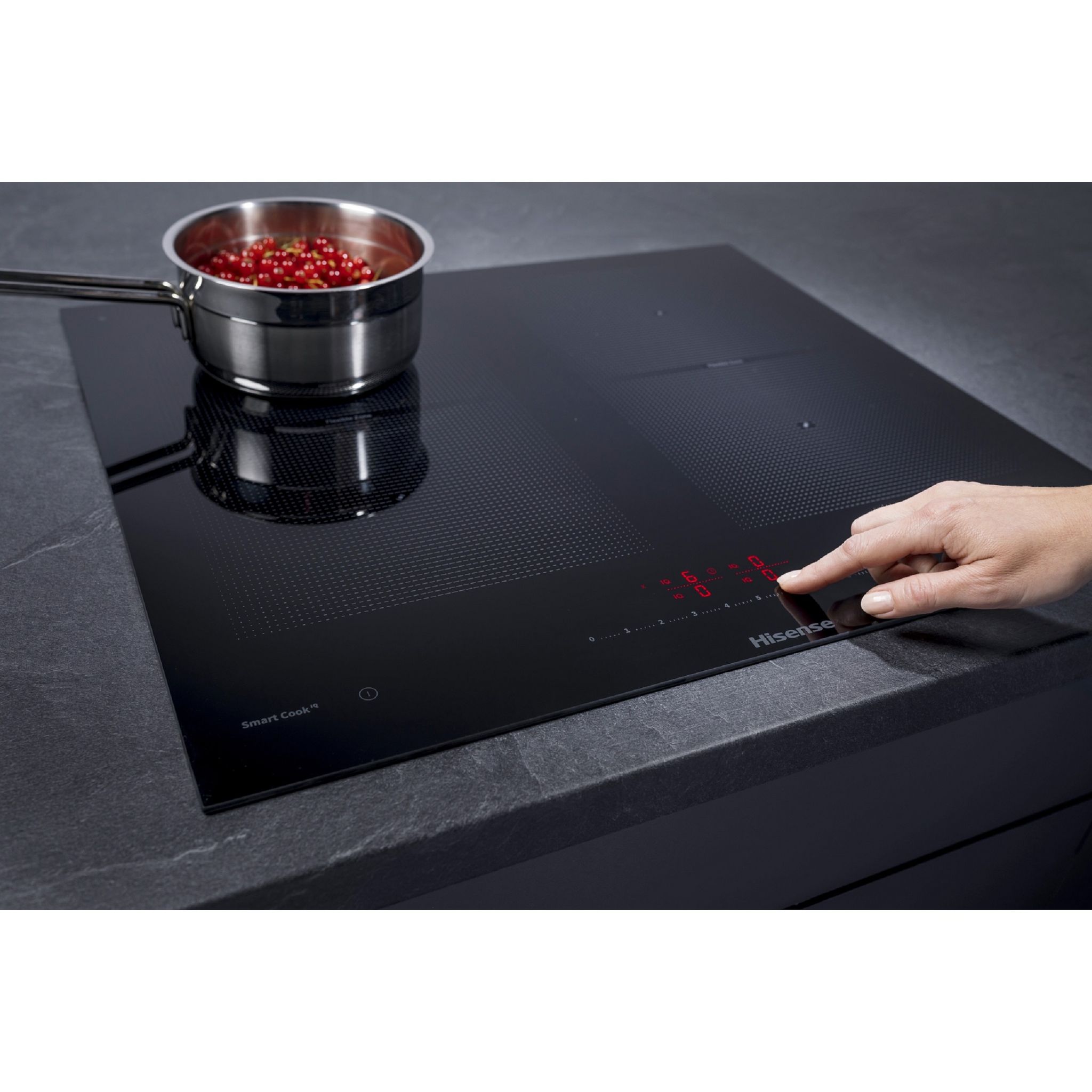 Voir la diapositive 10 : HISENSE Table de cuisson  à induction I6456CB, 59.5 cm, 4 foyers