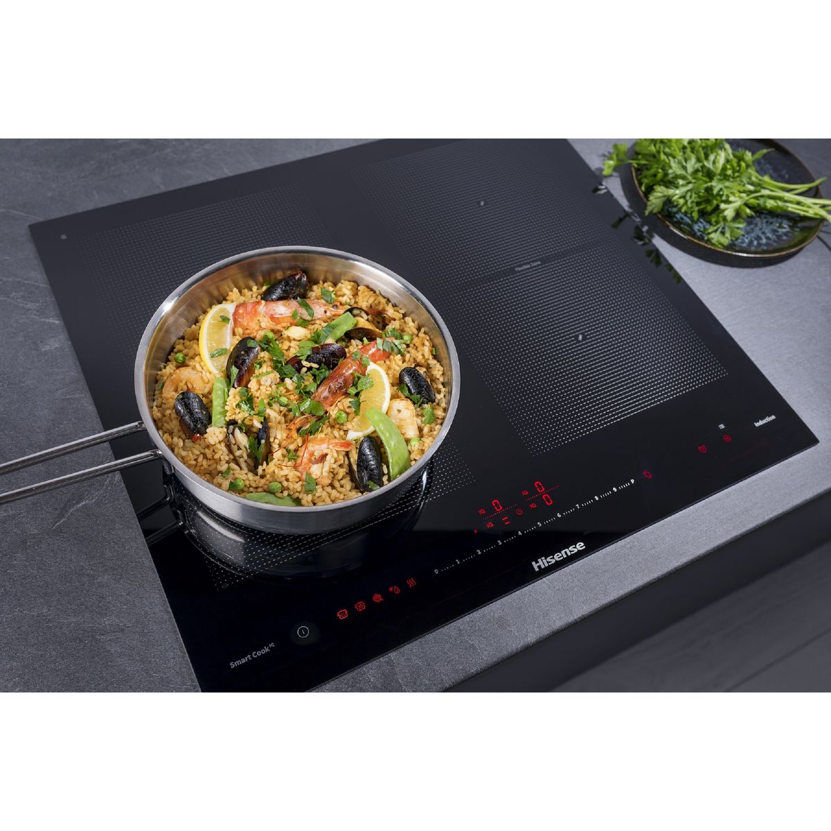 HISENSE Table de cuisson  à induction I6456CB, 59.5 cm, 4 foyers