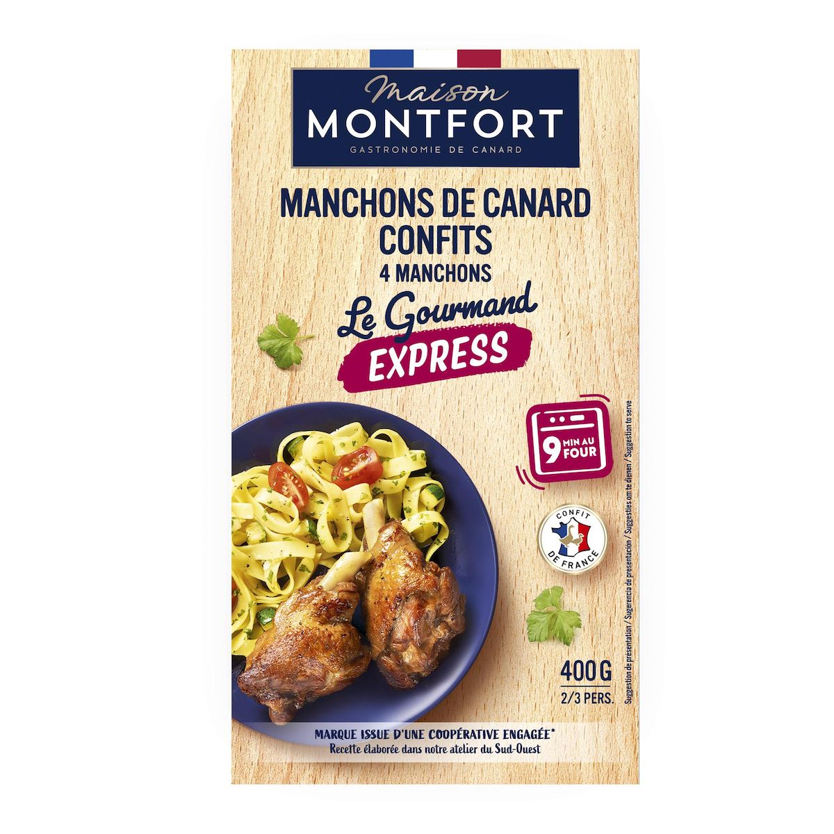 MAISON MONTFORT Confit de manchons de canard 400g