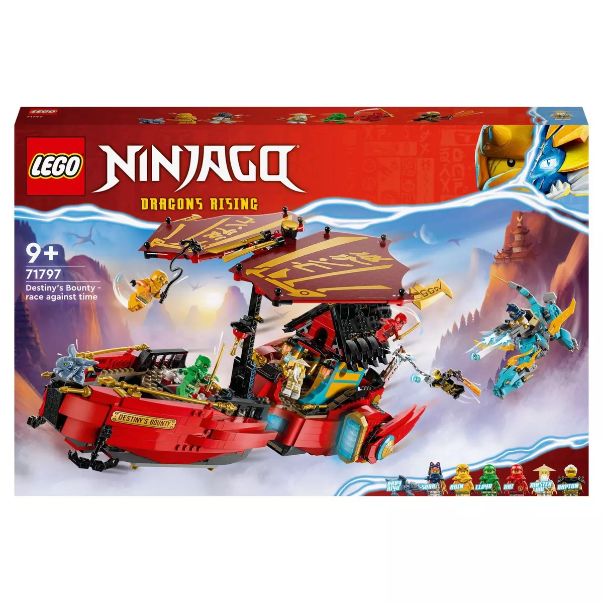 LEGO Ninjago 71782 Le dragon de terre de Cole Évolution, Jouet pour Garçons  et Filles, Figurine Évolutive avec Scorpion Squelette et 2 Minifigurines  pas cher 