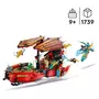 LEGO NINJAGO 71797 - Le QG des Ninjas - La Course Contre la Montre, Jouet de Construction Ninja pour Enfants avec 2 Figurines Dragon et 6 Minifigurines