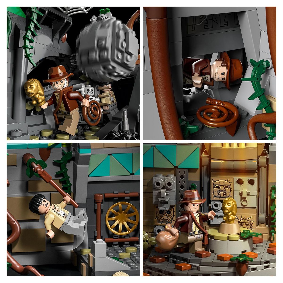 LEGO Indiana Jones 77015 - Le Temple de l'Idole en Or, Maquette pour Adultes, avec Fonctions Interactives et Minifigurines, Film Les Aventuriers de l'Arche Perdue