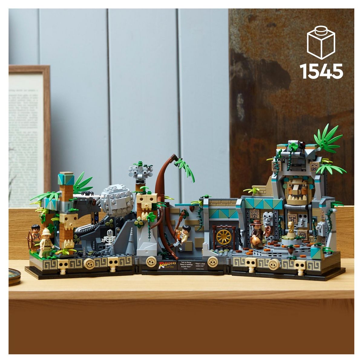 LEGO Indiana Jones 77015 - Le Temple de l'Idole en Or, Maquette pour Adultes, avec Fonctions Interactives et Minifigurines, Film Les Aventuriers de l'Arche Perdue