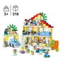 Voir la diapositive 7 : LEGO DUPLO 10994 - Ma Ville La Maison Familiale 3-en-1, Maison de Poupées en Briques avec Voiture, 5 Figurines, 2 Animaux et Lampe