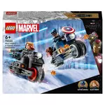 LEGO Marvel 76260 - Les Motos de Black Widow et de Captain America, Set Avengers L’Ère d’Ultron avec 2 Jouet de Motos, Super-Héros pour Enfants